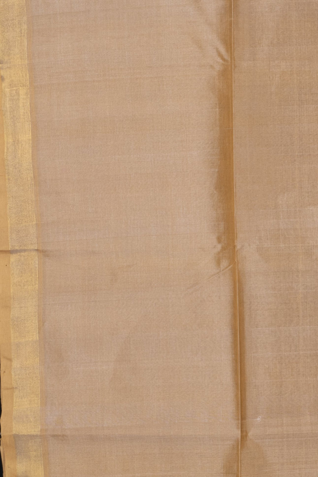 Green temple border silk cotton saree