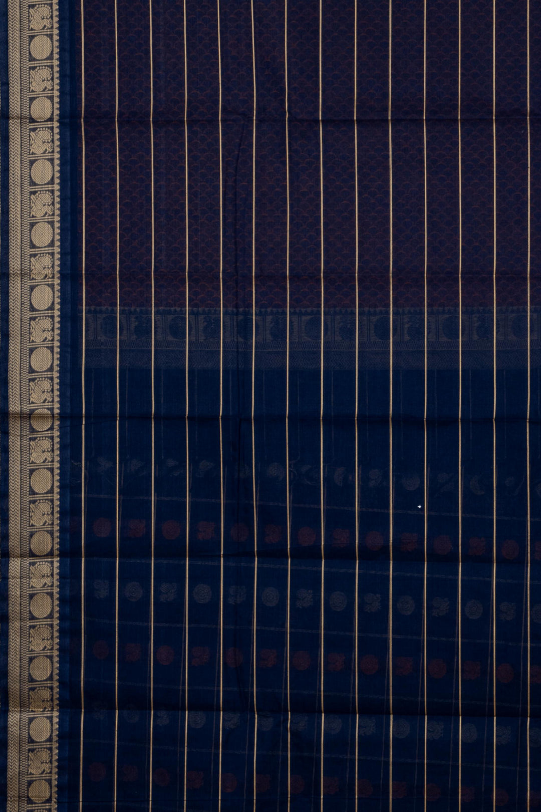 Galaxy blue kanchi cotton sraee