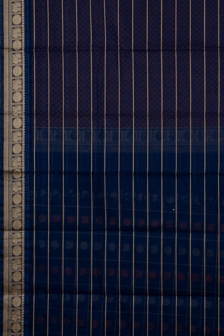 Galaxy blue kanchi cotton sraee