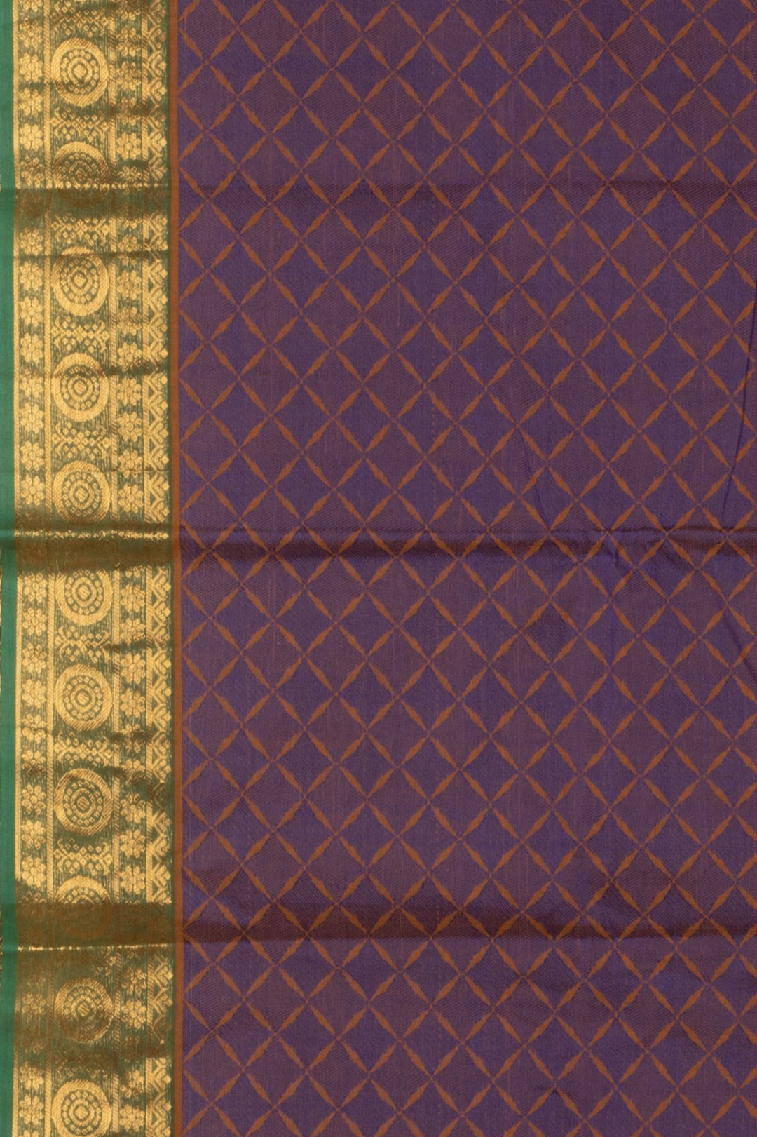 Honey brown kanchi cotton saree